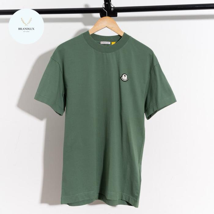 Gambar MONCLER X palm angels logo patch tshirt Black Green - Black, S dari Brandluxid undefined 5 Tokopedia