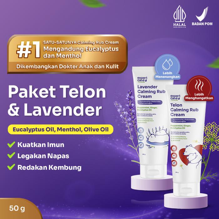 Gambar Expert Care Calming Rub Cream Telon / Lavender | Krim Bayi - Bundling dari Jevan Baby undefined Tokopedia
