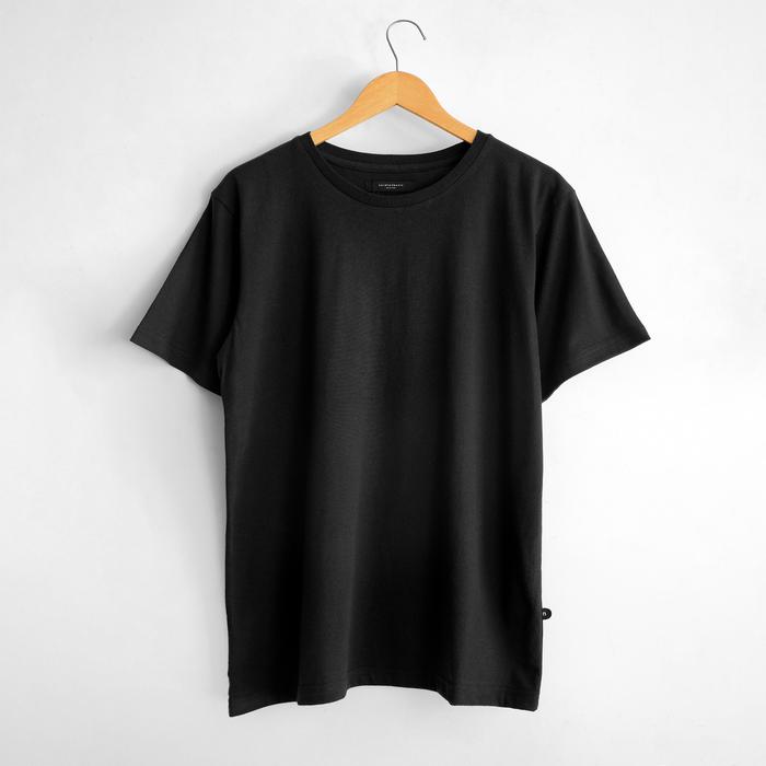 Gambar Nordhenbasic Basic Tshirt 100% Super Soft Cotton Black Pria - S dari nordhenbasic undefined Tokopedia