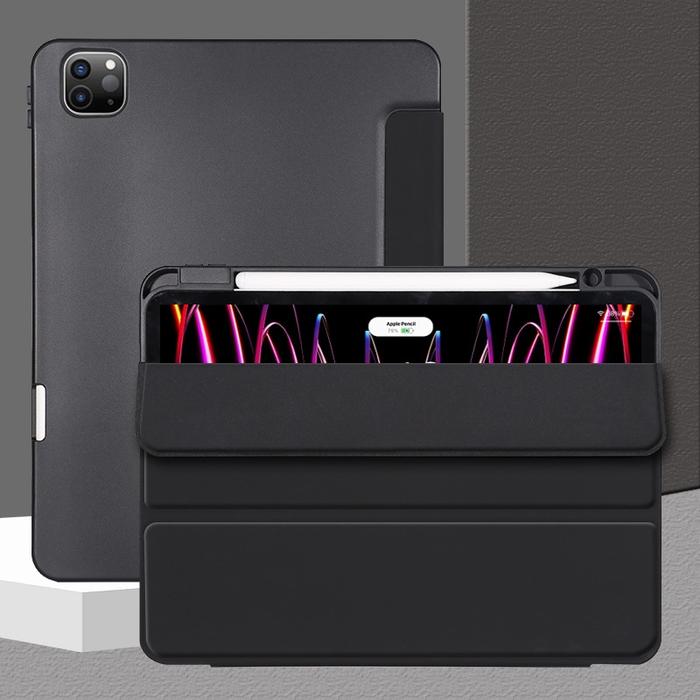 Gambar Case Ipad Soft Silicone Cover Pen Slot Casing iPad Tablet Sleeve Apple dengan Slot Pena Silikon iPad 4/5 iPad 7/8/9 iPad 10 iPad Mini 6 iPad Pro 11 inch - Black, iPad 10 dari Magis Accessories undefined Tokopedia