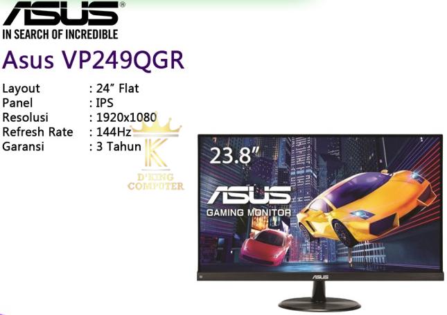 Led Asus Vp249qgr Gaming Monitor 238 Inch Full Hd Ips