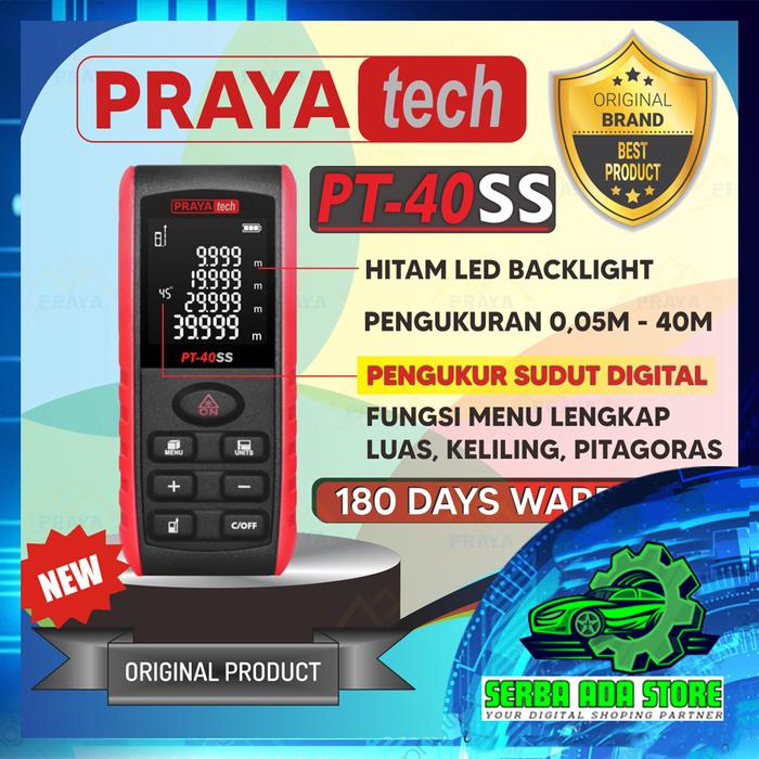 Gambar ALAT UKUR JARAK DIGITAL laser distance meter / meteran laser 40-120m - PT40S 40METER dari SerbaAdaTech undefined Tokopedia