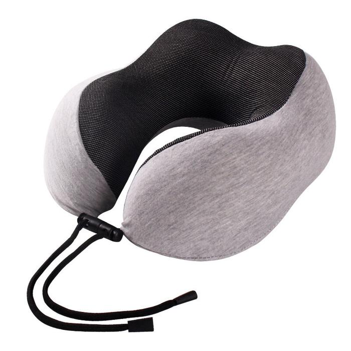 Gambar U-Shaped Memory Foam Neck Pillows Cervical Healthcare Bedding Drop Sho - Black dari SupersKits undefined Tokopedia