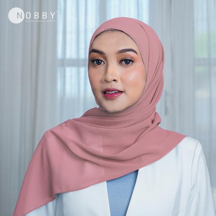 Gambar Nobby Arissa Pashmina 1 Bahan Ceruty Premium Jilbab Cantik Syar'i Instan Wanita Hijab Chiffon Lembut Tegak - Pink dari Nobby_NEW undefined Tokopedia