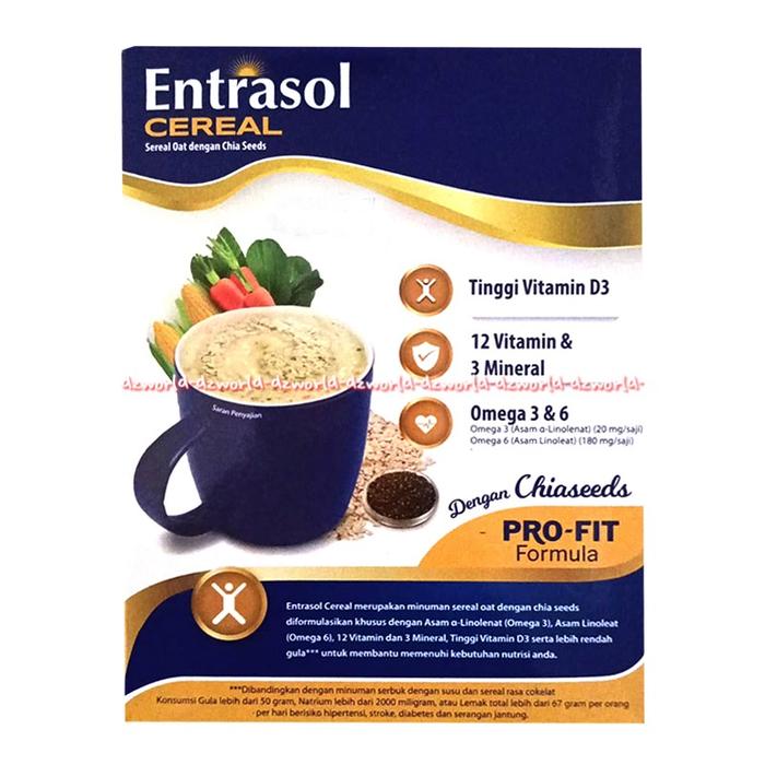 Gambar Entrasol Cereal Pro-fit 150gr Vanilla Veggie Dengan Chiaseeds Sereal dari felixstore8845 undefined Tokopedia