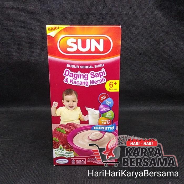 Gambar Sun Bubur Sereal Susu Daging Sapi & Kacang Merah Box 120Gr dari Sinyo Nutrifood undefined Tokopedia