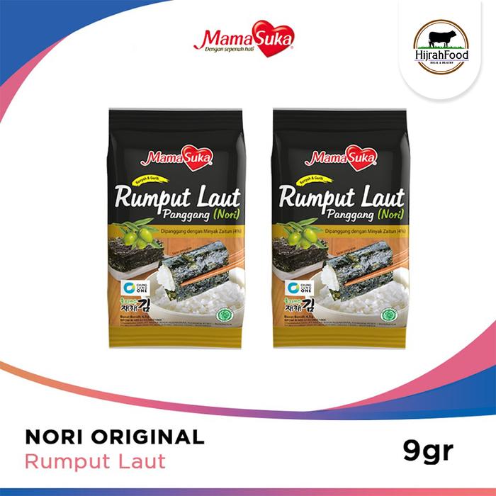Gambar MamaSuka Roasted Seaweed / Rumput Laut Panggang (Isi 2 pack) - Original dari Hijrahfood Meatshop Cimuning Bekasi undefined Tokopedia