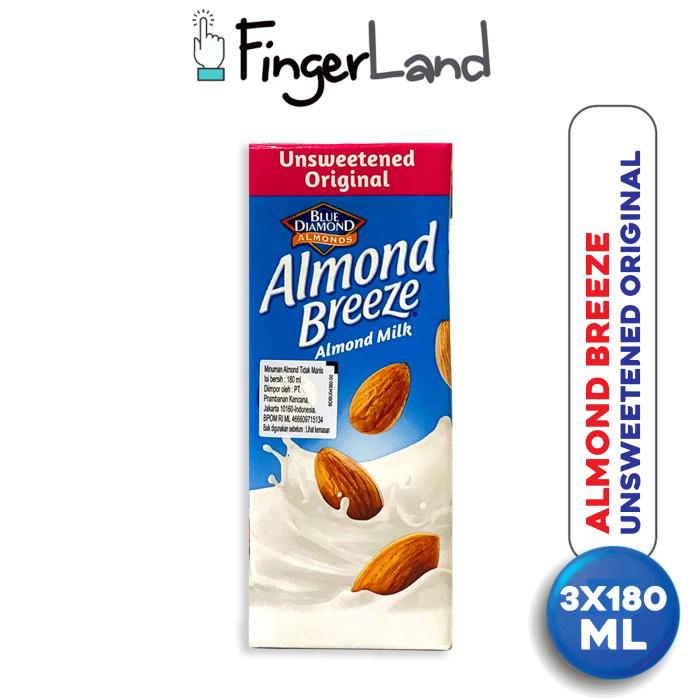 Gambar ALMOND BREEZE Almond Milk Unsweetened 180 Ml Susu Unsweetened 3 PCS dari Tikus19 undefined Tokopedia