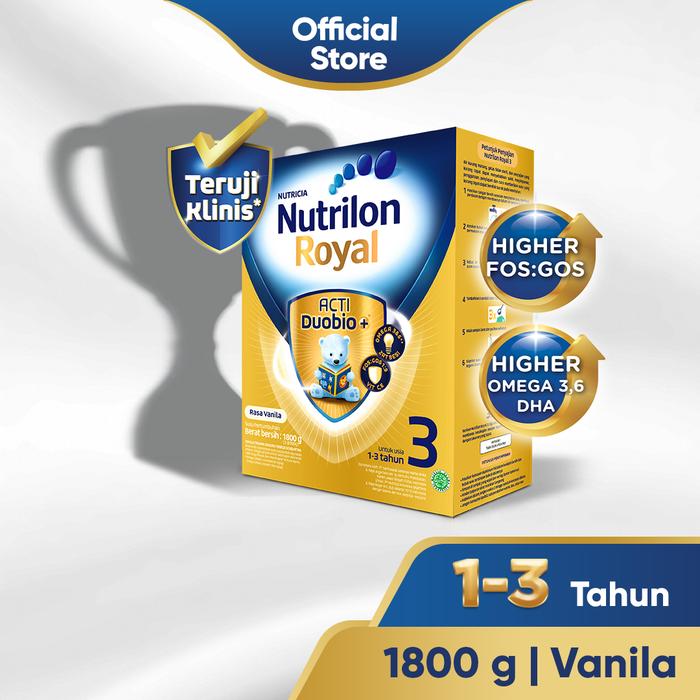 Gambar Nutrilon Royal 3 Vanila Susu Pertumbuhan Bubuk 1800 GR dari Tikus19 undefined Tokopedia