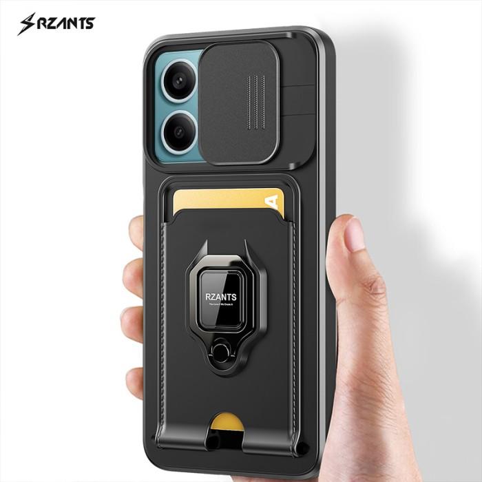 Gambar Case POCO M6 PRO 4G  STANDING CAMERA SLIDE CASE - Biru - Hitam dari GARUDACASE undefined Tokopedia