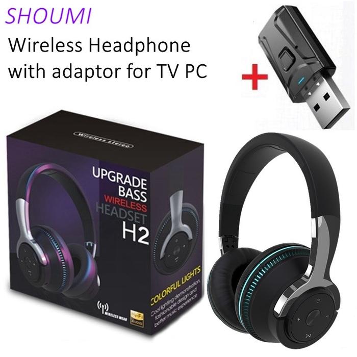 Jual Tv Bluetooth Headphones Wireless Headphon with Mic USB