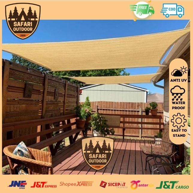 Gambar Awning | Sun Shade Taman | Canopy Teras Persegi - 1,5x2 D300, Putih dari SafariOutdoor undefined Tokopedia
