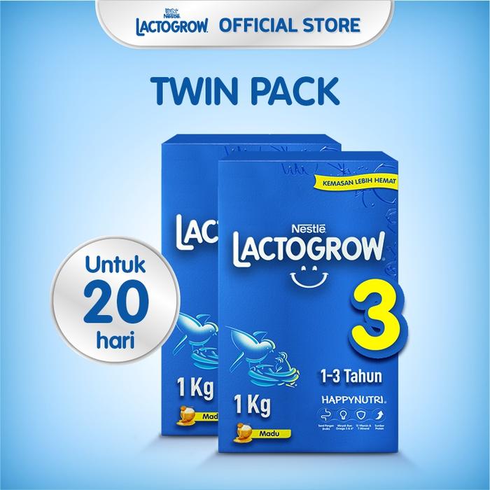 Gambar Nestle Lactogrow 3 Susu Pertumbuhan Rasa Madu 1-3 Tahun Box 1 kg x 2 dari pitri collections undefined Tokopedia