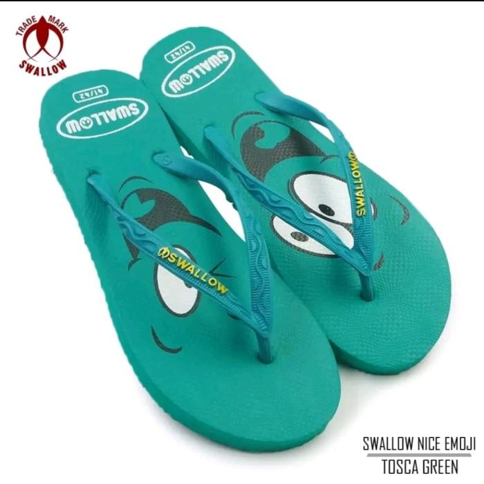 Gambar SENDAL SANDAL JEPIT SWALLOW ( EMOJI )  SEPECIAL EDITION GROSIR MURAH - HJAU 10.5 EMOJI dari Grosir Hemat Murah undefined Tokopedia