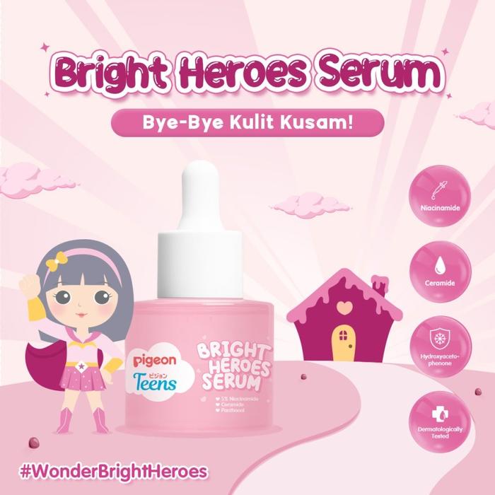 Gambar PIGEON TEENS Bright Heroes Serum 20 Ml Mencerahkan - Bright Serum 20 Ml dari Jwl Skin Shop undefined Tokopedia