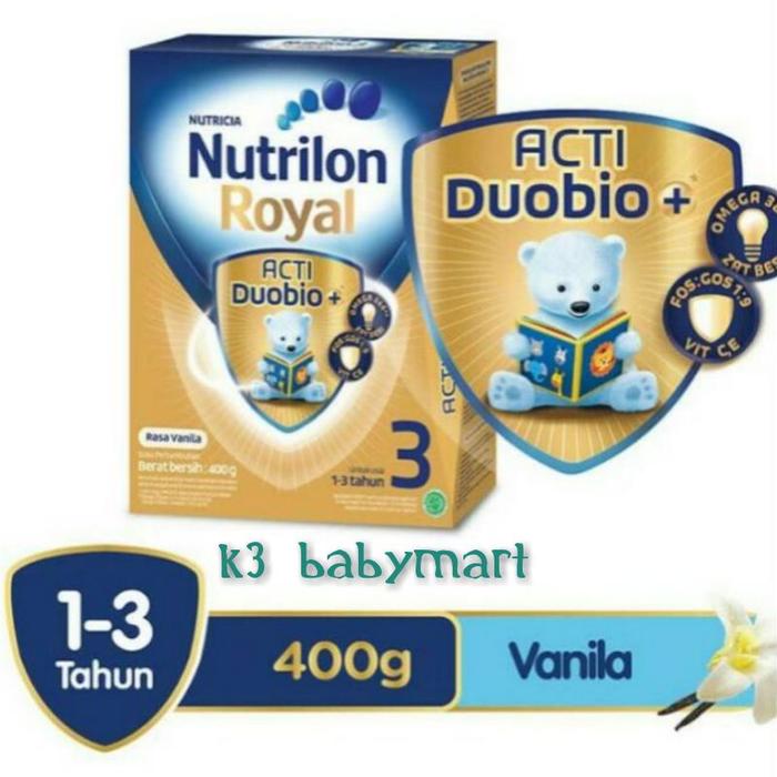 Gambar Nutrilon Royal 3 ActiDuoBio 400gr vanilla madu susu pertumbuhan anak dari Mass Kuyy undefined Tokopedia