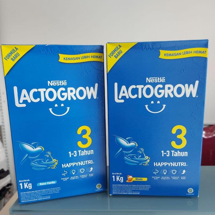 Gambar Lactogrow 3 Vanila / Madu 1kg Nestle Happynutri dari ridostore500 undefined Tokopedia