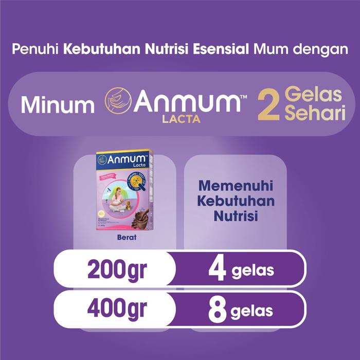 Gambar Anmum Lacta Susu Nutrisi Ibu Menyusui Cokelat 400g dari toko rumah ta undefined Tokopedia
