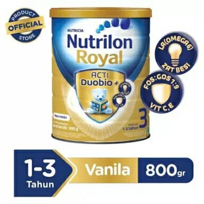 Gambar Nutrilon Royal 3 Vanila 800gr (Exp. Januari 2024) dari toko rumah ta undefined Tokopedia