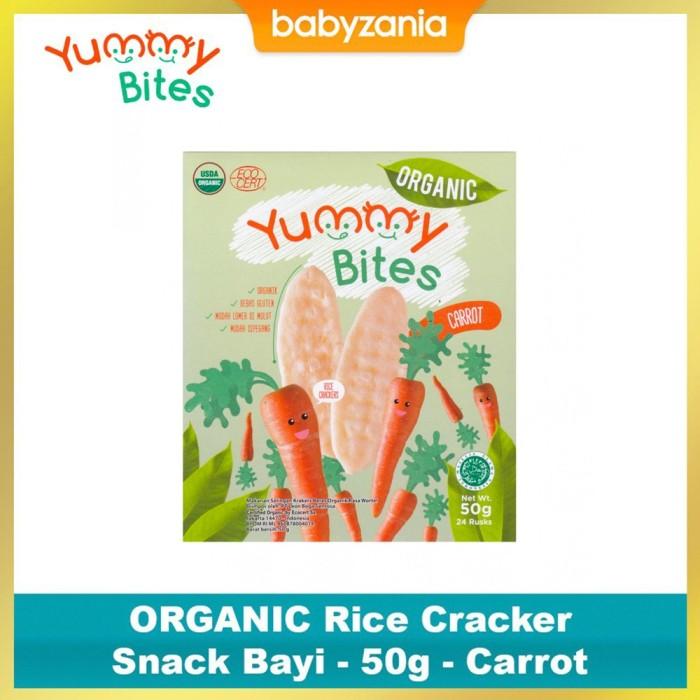 Gambar Yummy Bites ORGANIC Baby Rice Cracker 50 gram - Carrot dari adhmarrt undefined Tokopedia