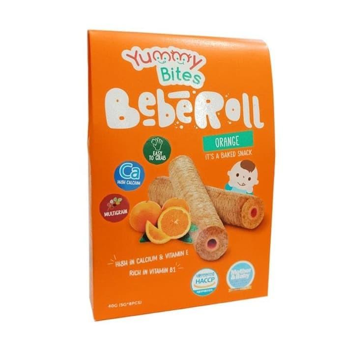 Gambar Yummy Bites - Bebe Roll ORANGE 40g dari adhmarrt undefined Tokopedia
