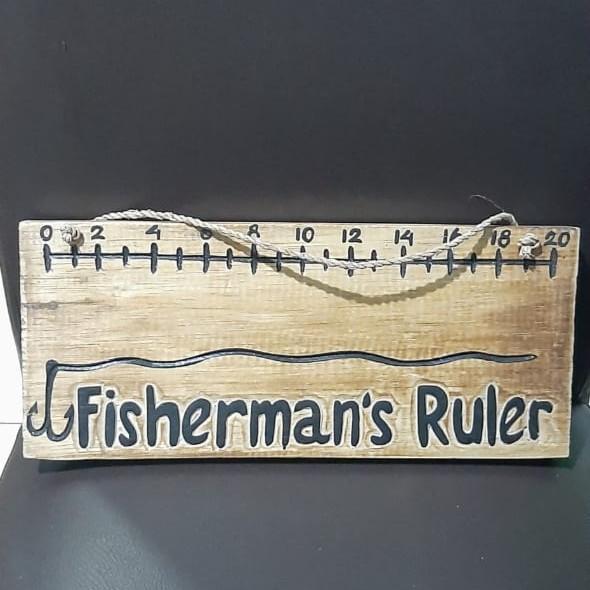 Gambar Gantungan hiasan dinding FISHERMAN RULER home decor - Cokelat dari Homdec By D&A undefined 5 Tokopedia