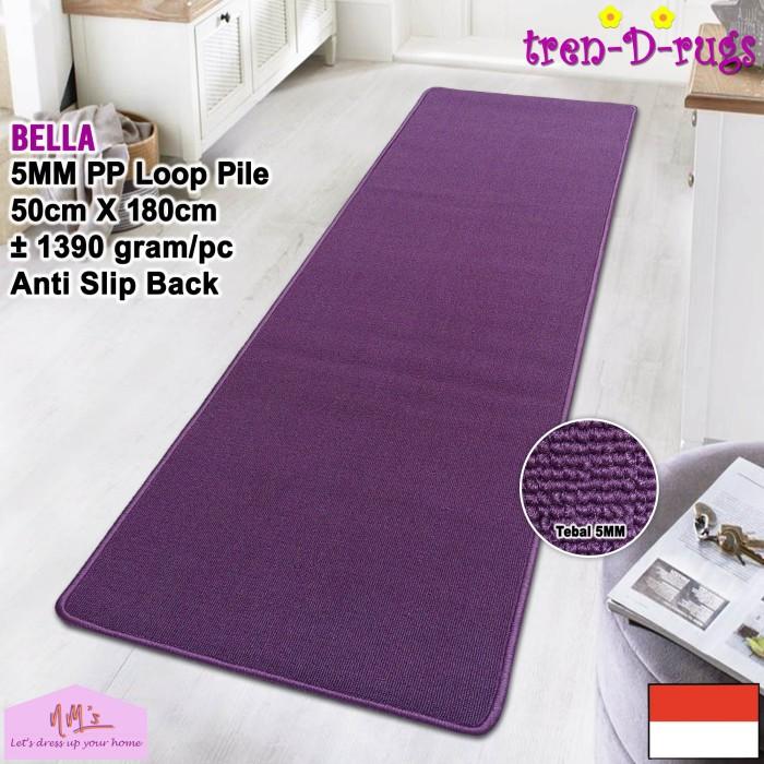 Gambar Tren-D-rugs Karpet keset polos koridor dapur panjang anti slip 50x180 - Purple. dari NMs Lets dress up your home undefined Tokopedia