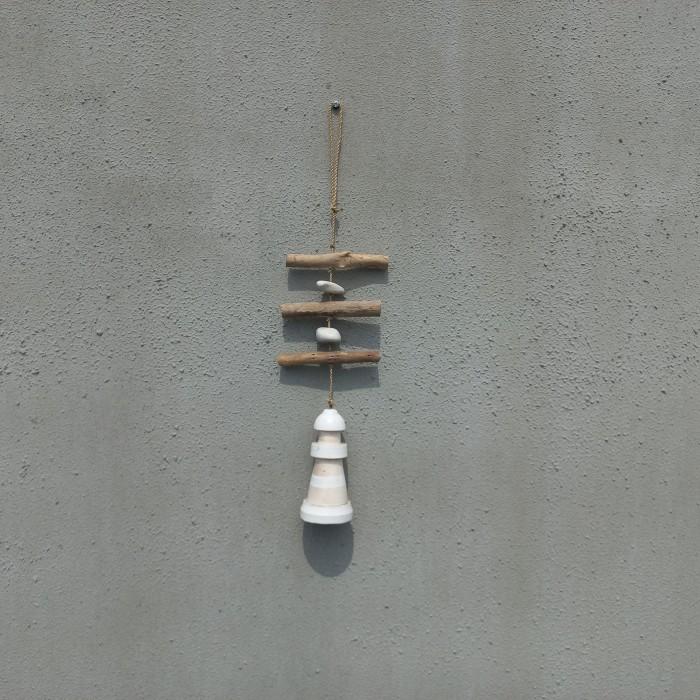 Gambar Gantungan hiasan kayu pintu jendela Kecil Bentuk Mercusuar Home decor - Putih dari Homdec By D&A undefined Tokopedia