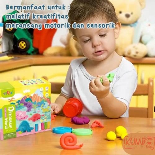 Jual Mainan Edukasi Anak Play Dough Box Set 3d Pretend Play Edukasi