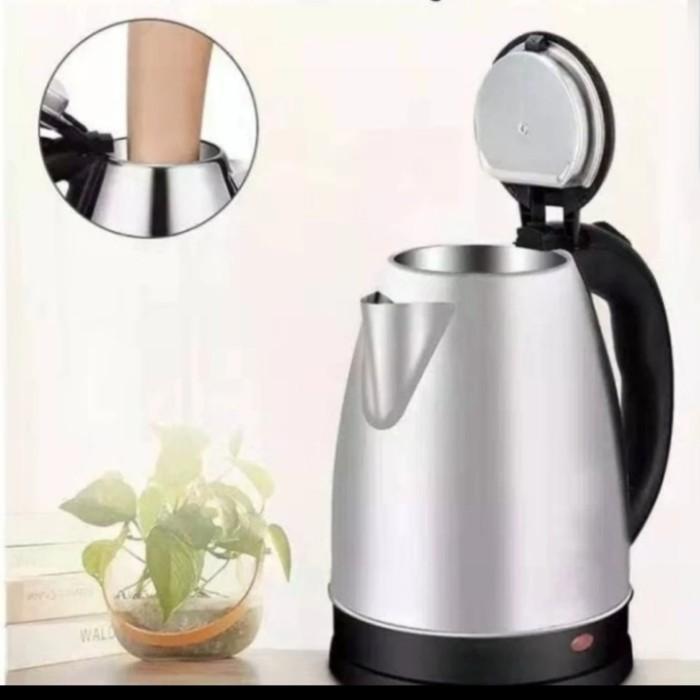 Gambar KETTLE ELECTRICTEKO LISTRIK STAINLESS LOW WATT PEMANAS AIR MURAH 1,8 L - 1.8 L dari LAMPU ELEKTRIKAL IDEA undefined Tokopedia