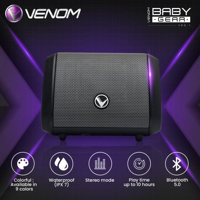Gambar TERBARU !! VENOM BABY GEAR VBG 1 SPEAKER BLUETOOTH PORTABLE WITH - Abu-abu dari CanaStrore7 undefined Tokopedia