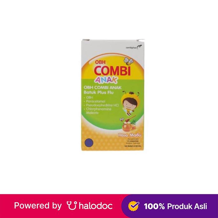 Gambar OBH Combi Anak Batuk Plus Flu Madu 60 ml - Obat Batuk & Flu - Halodoc dari Apotek Trisakti Grogol undefined Tokopedia