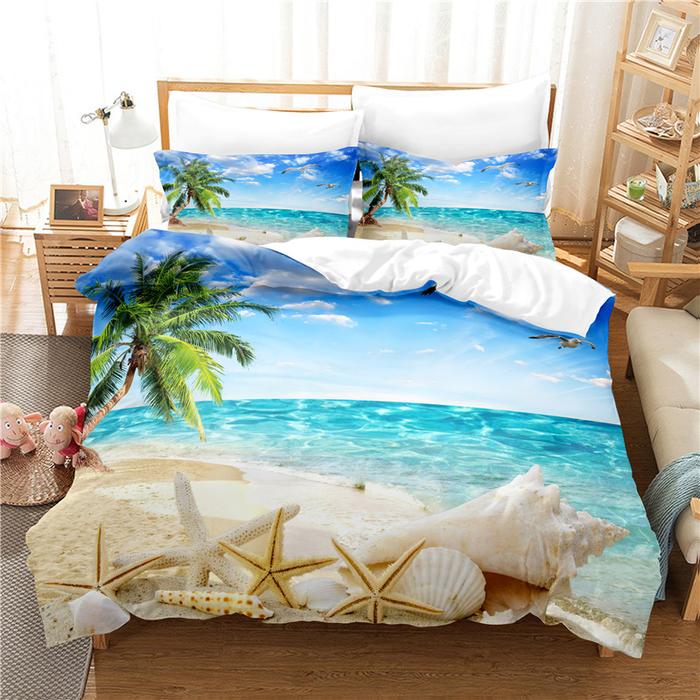 Gambar Seaside Beach Bedding Set For Bedroom Soft Bedspreads For Bed Home dari KARMINII39 undefined Tokopedia
