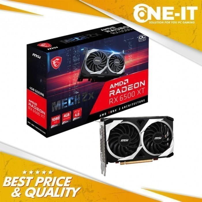 MSI RADEON RX 6500 XT MECH 2X 4G OC Vga Msi Radeon Rx 6500 Xt Mech