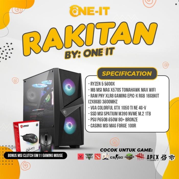 Jual PC RAKITAN RYZEN 5600X GTX 1050 Ti RAM 16 GB| SSD TB