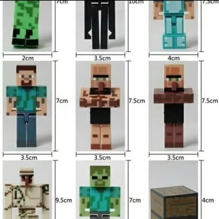 Jual Minecraft Figure Set Besar/Big Minecraft Figure Set/Topper ...