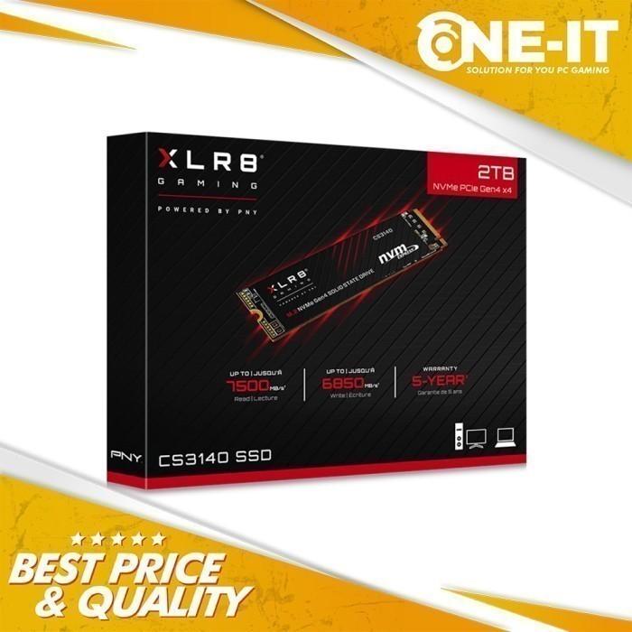 Jual SSD PNY CS3140 XLR8 Gaming NVMe 8TB TB Gen4x Kota
