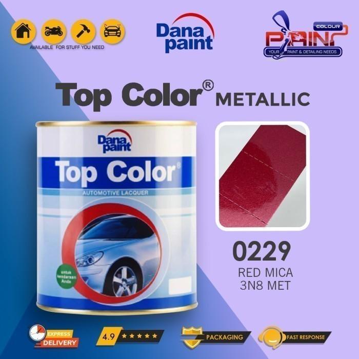 Gambar Top Color Metallic 0229 RED MICA 3N8 MET - Cat Duco - 1L dari PAINT.COLOUR undefined Tokopedia