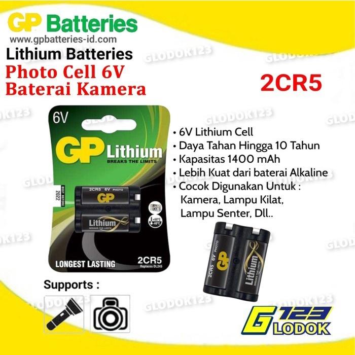 Gambar Baterai Photo lithium 2CR5 6V Baterai kamera Original GP dari TOKO IZZUL MINYAK undefined Tokopedia