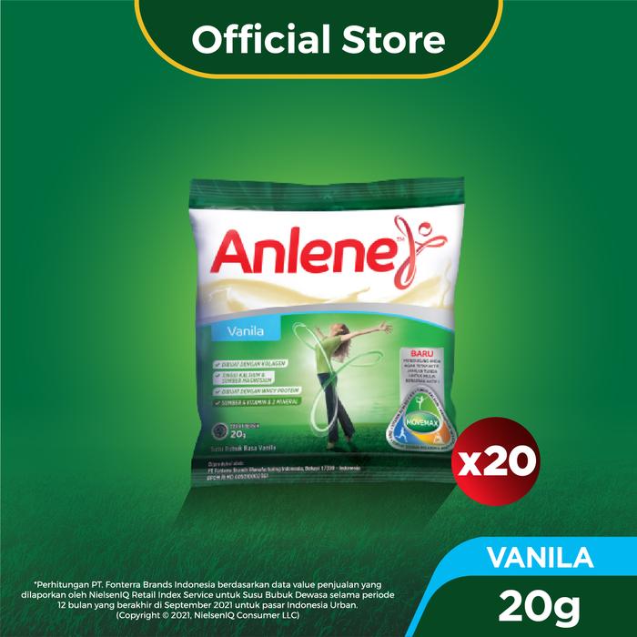 Gambar Anlene Susu Bubuk Dewasa Vanila 20 X 20g Sachet - Nutrisi Tinggi Kalsi dari lamiyem71 undefined Tokopedia