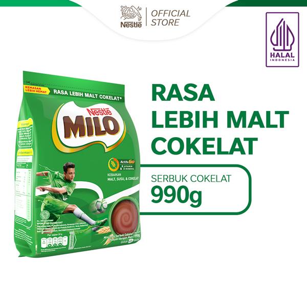 Gambar MILO ACTIV-GO Susu Coklat Pouch 990gr dari kamidah1958 undefined Tokopedia