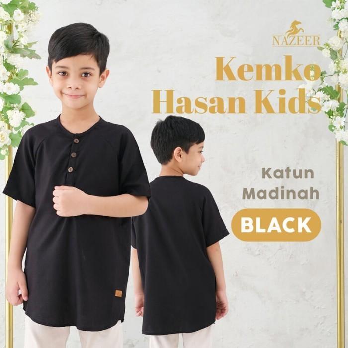 Gambar Koko Kurta Anak 2 sd 12 Tahun Baju Muslim Anak Hasan Kids - Black, 2 dari osamustore undefined Tokopedia