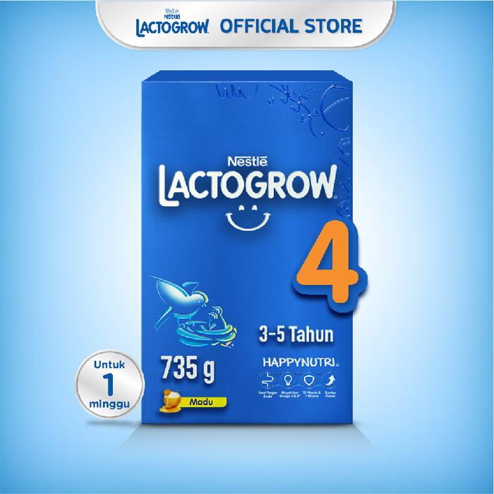 Gambar Nestlé LACTOGROW 4 Madu Susu Pertumbuhan Anak 3-5 Tahun Box 735gr dari karunia-12 undefined Tokopedia