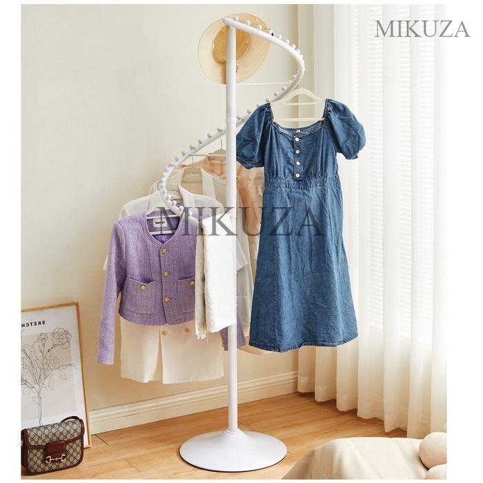 Gambar Hanger Matahari Putar Rak Gantungan Baju Besi Stand hanger double - Putih dari MI KUZA undefined Tokopedia