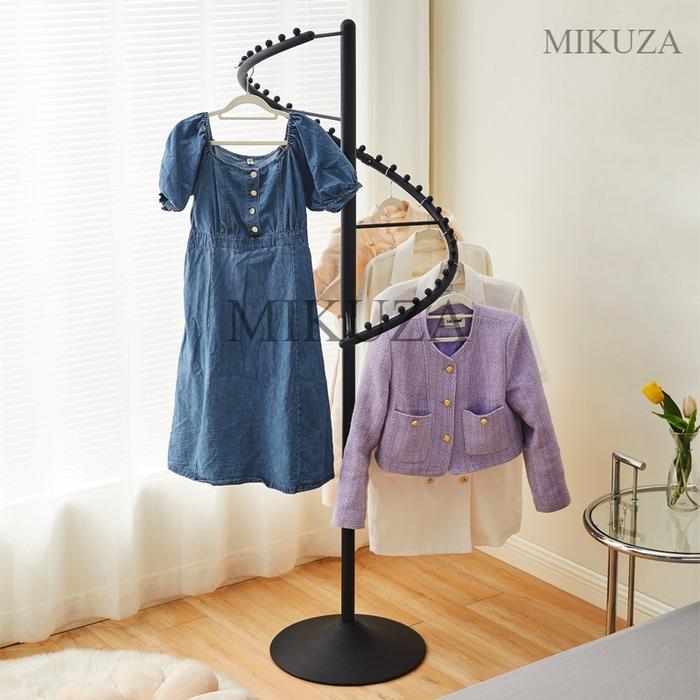 Gambar Hanger Matahari Putar Rak Gantungan Baju Besi Stand hanger double - Putih dari MI KUZA undefined 5 Tokopedia