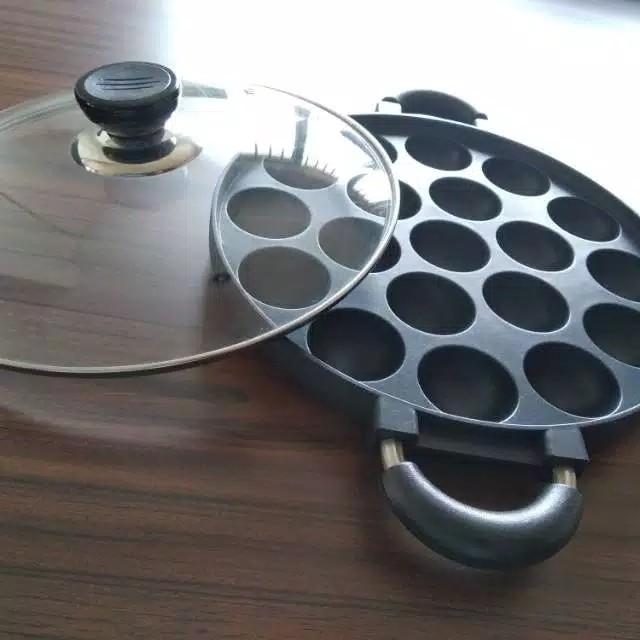 Gambar Wajan Cetakan Kue Takoyaki Teflon 19/15/12 Lubang Snackmaker Original - 12 LUBANG dari Barqah shop undefined Tokopedia