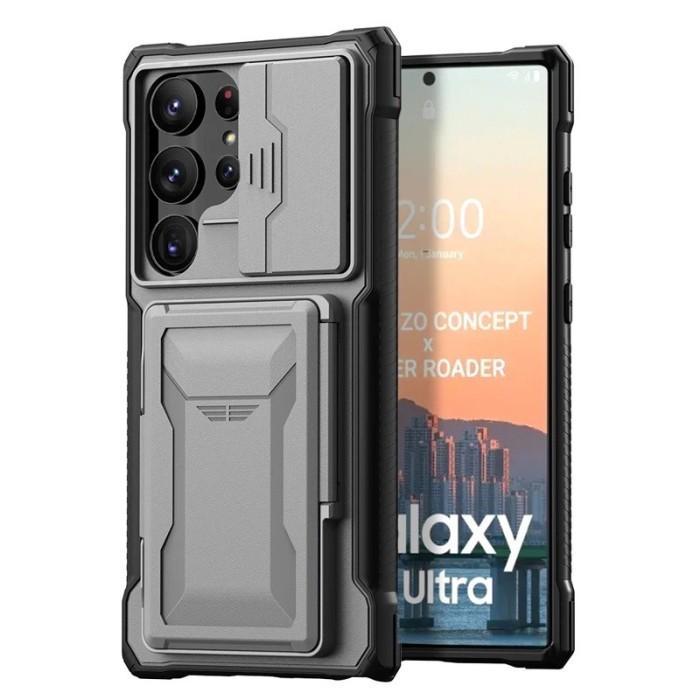 Gambar Samsung S24 Ultra 5G Card Slot Tough Armor SPG casing Cover Protect Hp - TITAN GREY dari Tsuraya Storee undefined Tokopedia