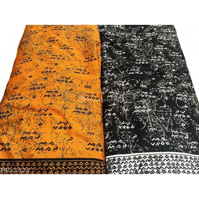 Gambar Kain Tenun Dobby Batik Bugis Makassar - Tenun Sengkang PRU - Hitam dari Tenun Sengkang undefined Tokopedia