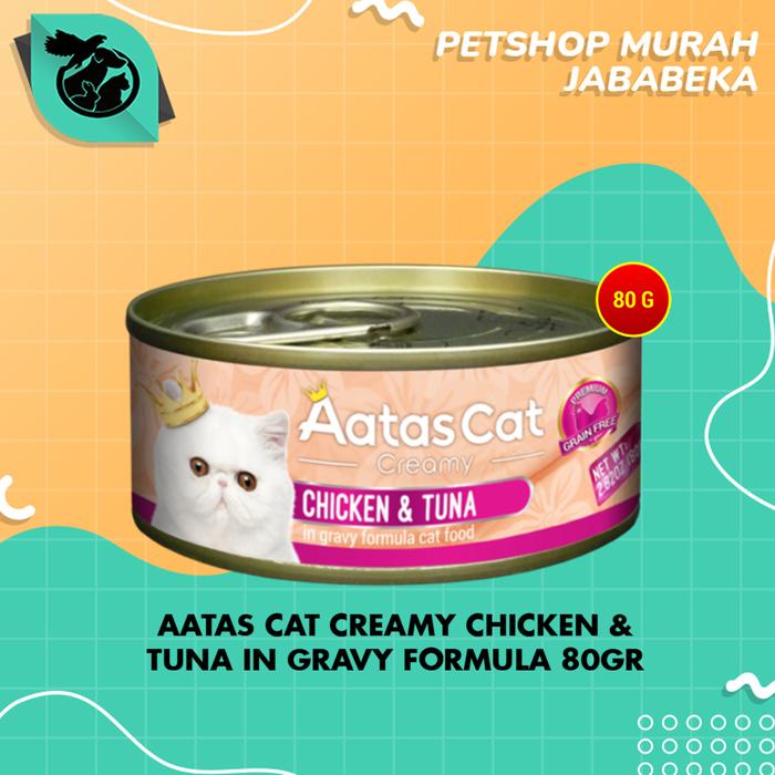 Gambar Makanan Kucing Kaleng Aatas Cat Food Can 80 Gram - C CHK TUNA dari Petshop Murah Jababeka undefined Tokopedia