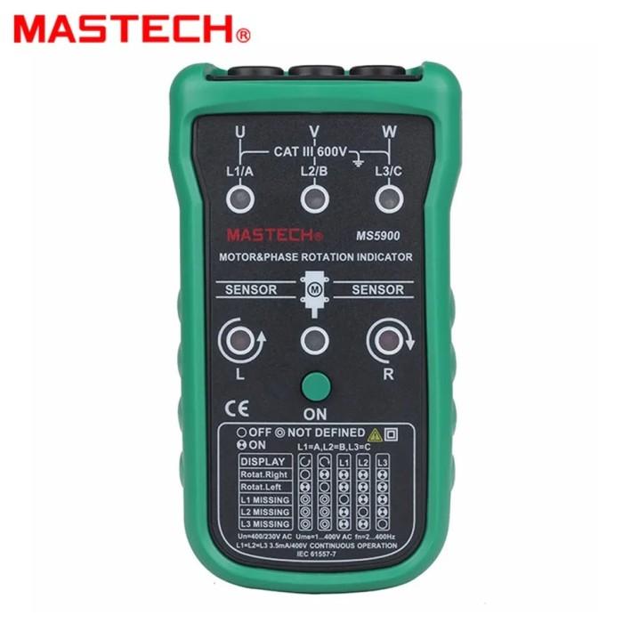 Jual Three Phase Rotation Indicator Mastech MS5900 listrik 3 fas MS ...
